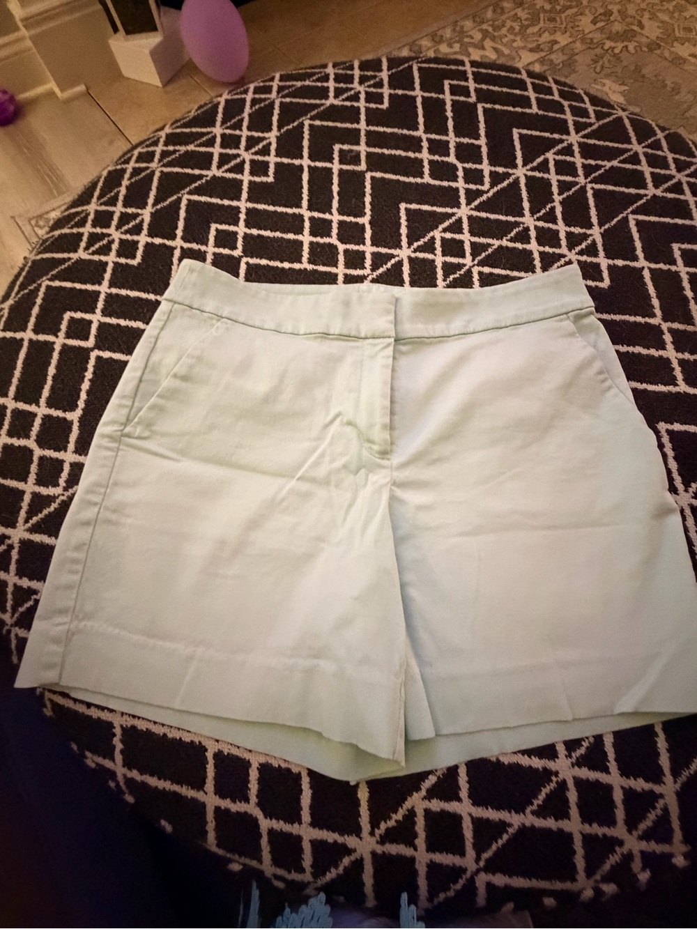 LOFT Pale Mint Green Tailored Bermuda Shorts
